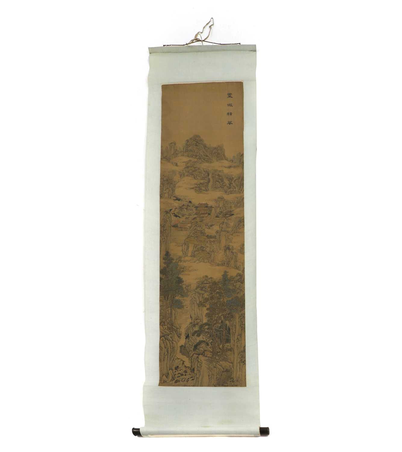 Lot 198 - A Chinese hanging scroll
