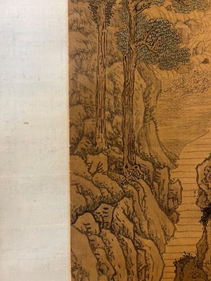 Lot 198 - A Chinese hanging scroll