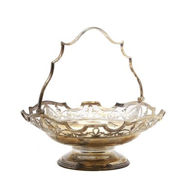 Lot 23 - A silver basket