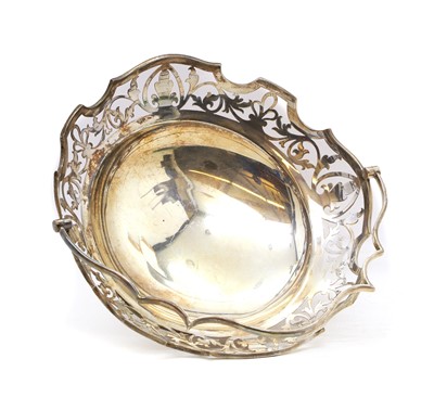 Lot 23 - A silver basket