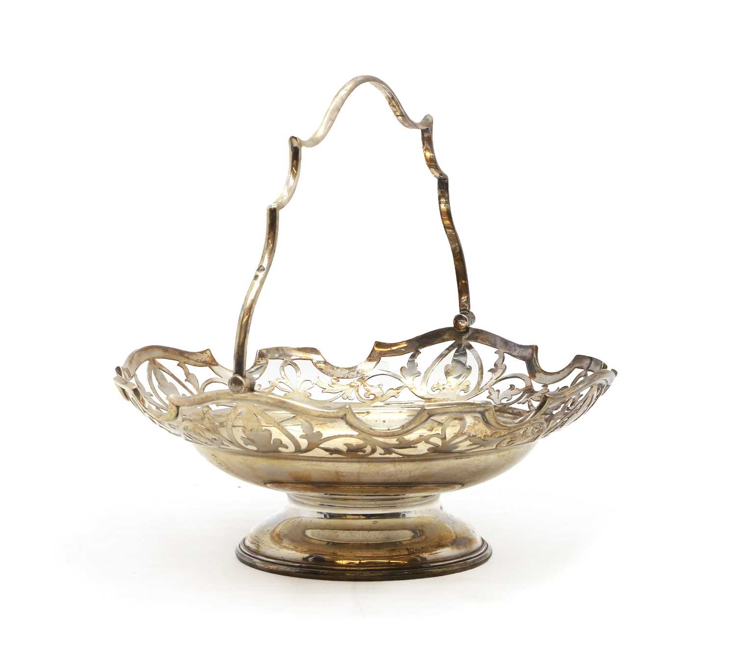 Lot 23 - A silver basket