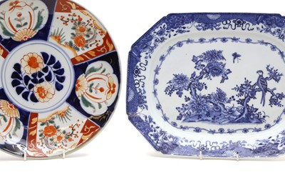 Lot 175 - A Chinese blue and white meat dish