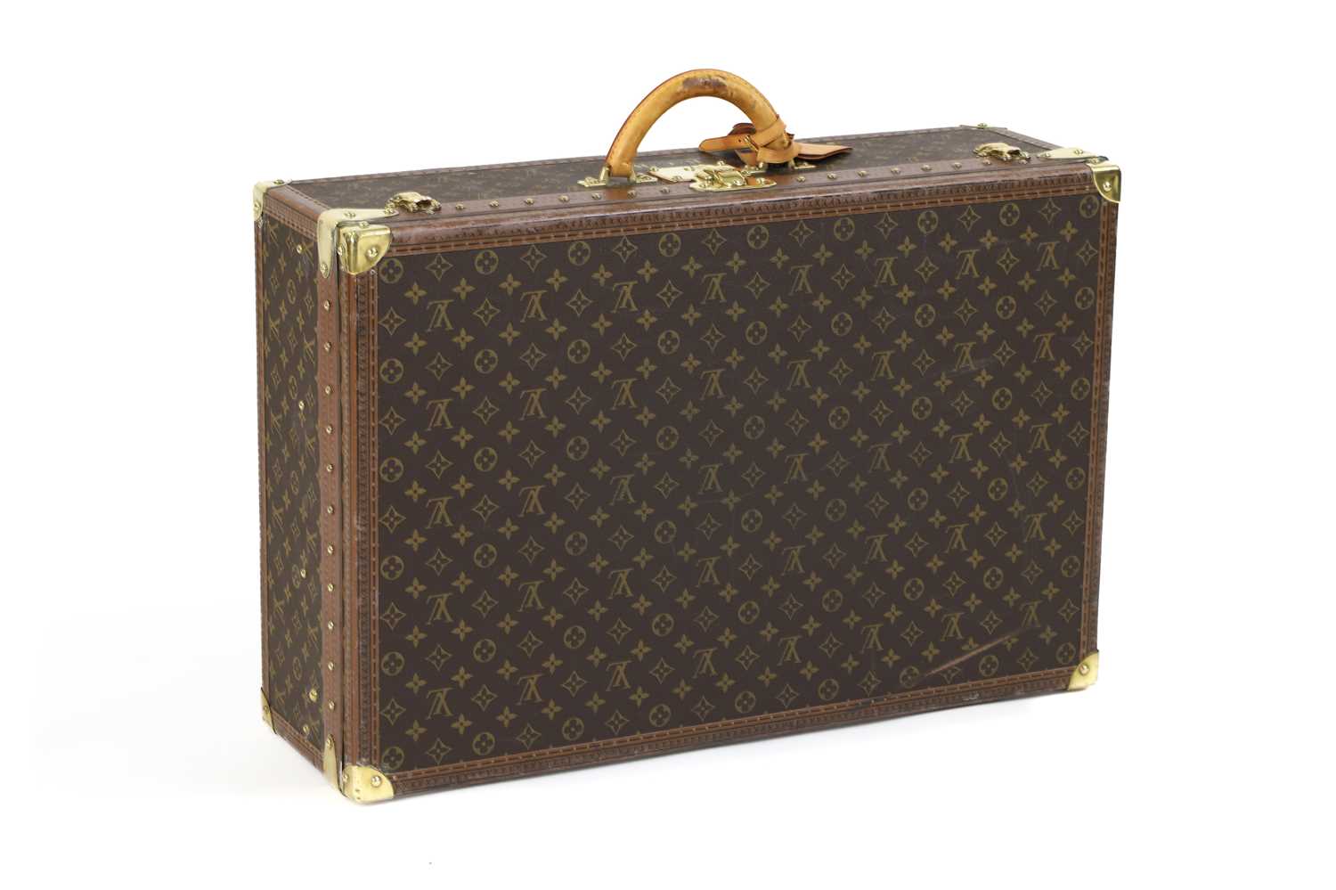 Lot 92 - A Louis Vuitton monogrammed canvas 'Alzer 70' suitcase