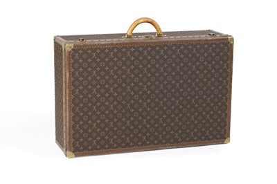 Lot 96 - A Louis Vuitton monogrammed canvas English 'Alzer' suitcase