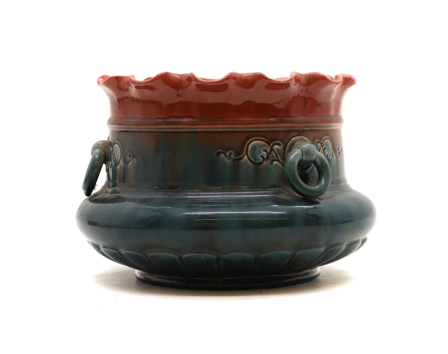 Lot 203 - A Watcombe stoneware jardiniere