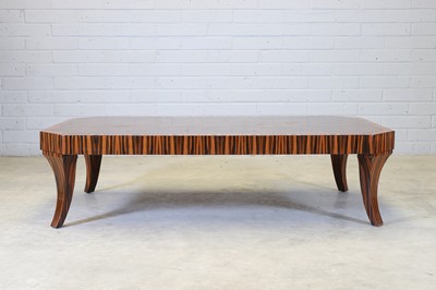 Lot 200 - A zebrawood coffee table