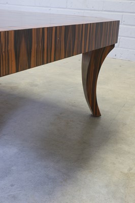 Lot 200 - A zebrawood coffee table