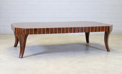 Lot 200 - A zebrawood coffee table