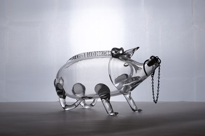 Lot 271 - A Karhula glass 'gin pig' decanter