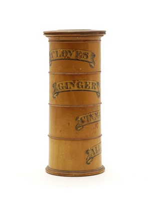 Lot 367 - A boxwood spice tower