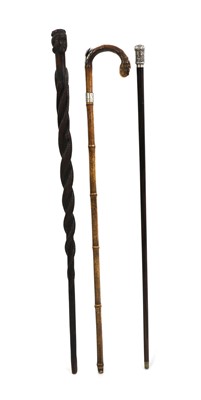 Lot 379 - A group of three walking sticks