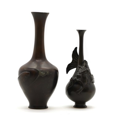 Lot 191 - A Japanese bronze vase