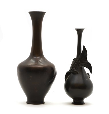 Lot 191 - A Japanese bronze vase