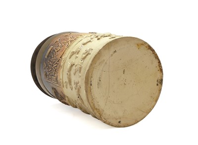 Lot 227 - A salt glazed flagon or tankard