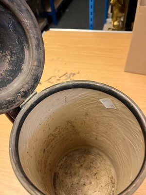 Lot 227 - A salt glazed flagon or tankard