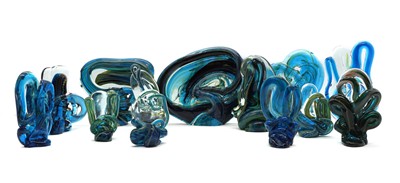 Lot 255 - A group of Mdina glass 'Knot' sculptures