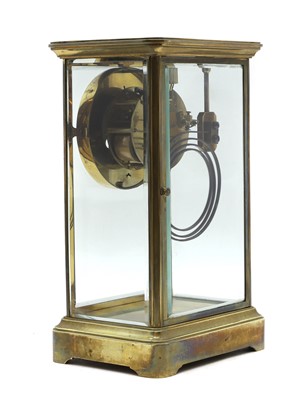 Lot 207 - A mercurial pendulum mantel clock