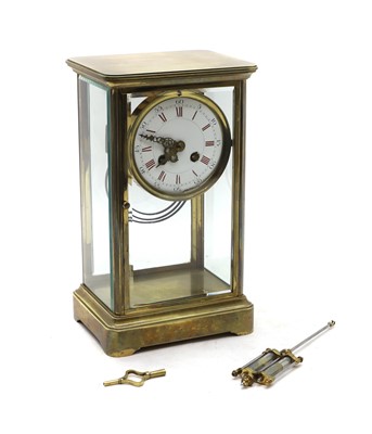 Lot 207 - A mercurial pendulum mantel clock