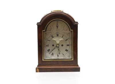 Lot 261 - A George III mahogany bracket clock