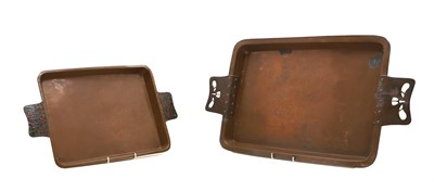 Lot 330 - An Arts & Crafts copper tray