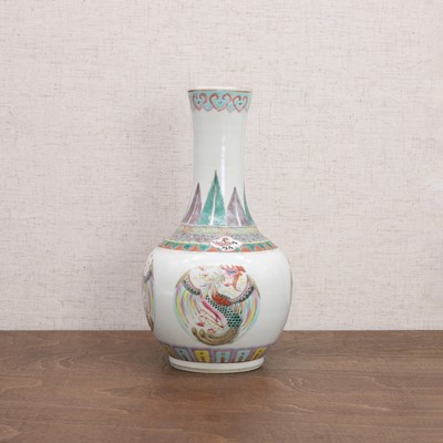 Lot 96 - A Chinese famille rose vase