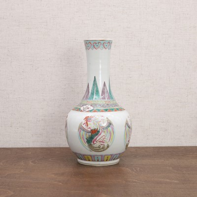 Lot 96 - A Chinese famille rose vase