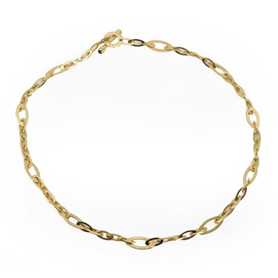 Lot 162 - An 18ct gold 'Chic and Shine' link necklace, by Roberto Coin