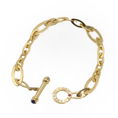 Lot 161 - An 18ct gold 'Chic and Shine' link bracelet, by Roberto Coin