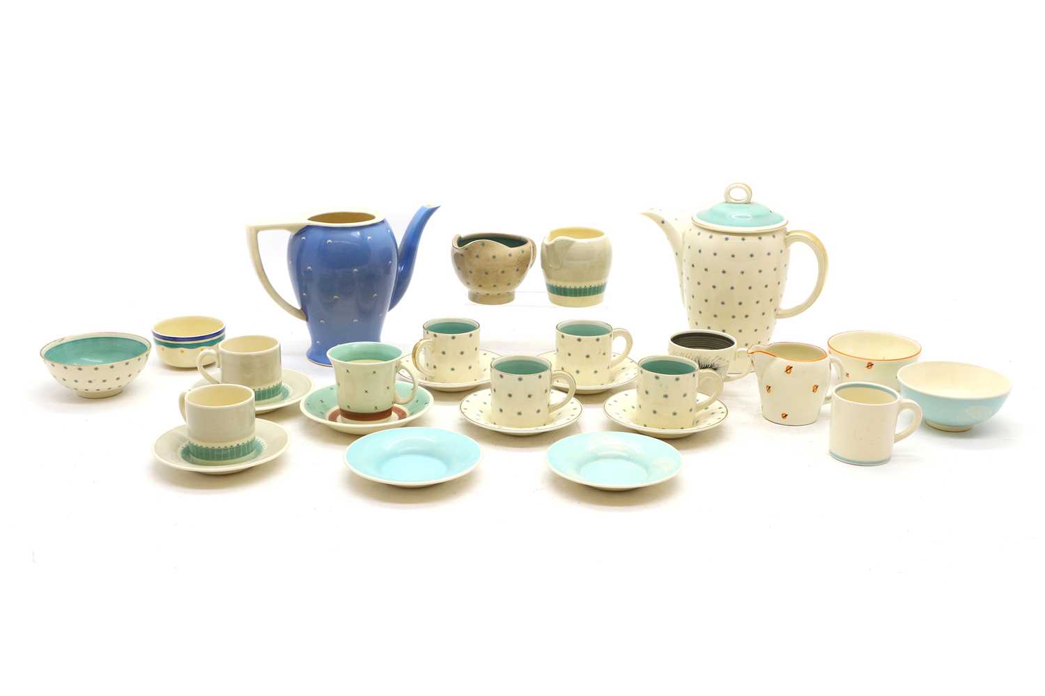 Lot 233 - A Susie Cooper porcelain coffee service