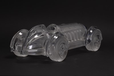 Lot 53 - A Daum 'Le Mans' crystal glass motor car