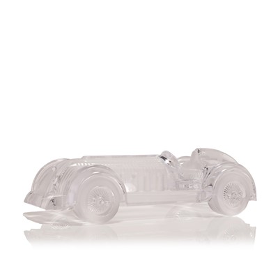 Lot 53 - A Daum 'Le Mans' crystal glass motor car