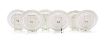 Lot 96 - A set of six Royal Worcester porcelain game bird plates