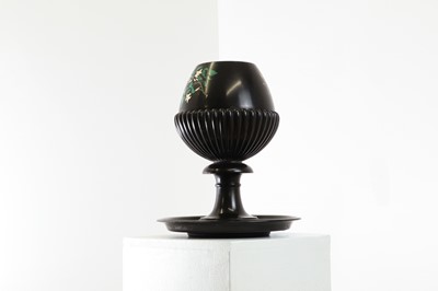 Lot 241 - An Ashford black marble goblet