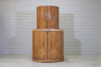 Lot 36 - An Art Deco walnut cocktail cabinet
