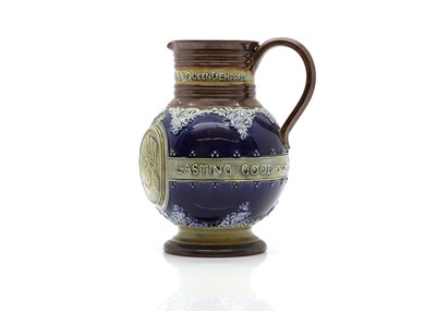 Lot 132 - A Doulton stoneware jug