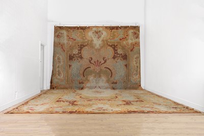 Lot 203 - A large Louis XV-style Aubusson carpet