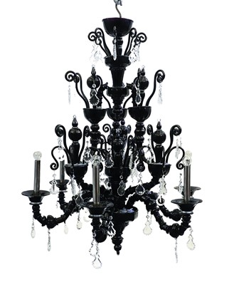 Lot 357 - A Barovier & Toso 'Taif' glass chandelier