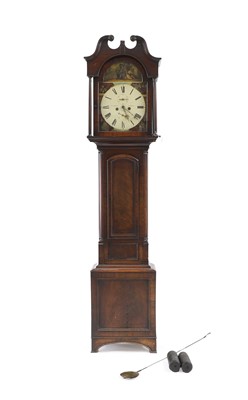 Lot 403 - A mahogany longcase clock