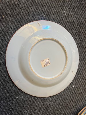 Lot 250 - A group of five English Delft pottery plates