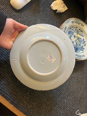 Lot 250 - A group of five English Delft pottery plates