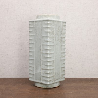 Lot 139 - A Chinese ge-type cong vase