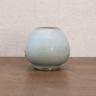 Lot 19 - A Chinese jun-glazed water pot