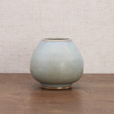 Lot 19 - A Chinese jun-glazed water pot