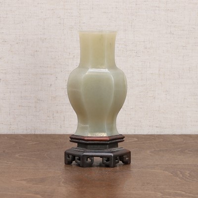 Lot 315 - A Chinese jade vase