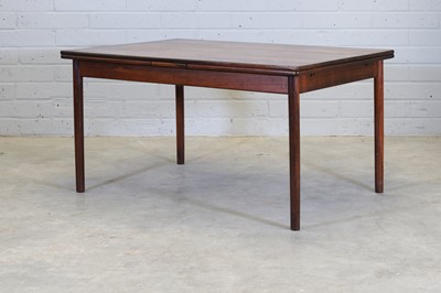 Lot 182 - A Danish rosewood extending dining table