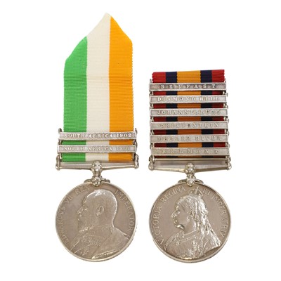 Lot 130 - A Queen's and King's South Africa medal