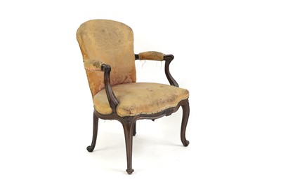 Lot 412 - A George III mahogany armchair