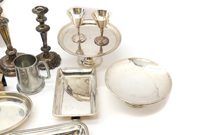 Lot 86 - A collection of silver plated items