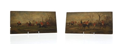 Lot 345 - A pair of fox hunting scenes