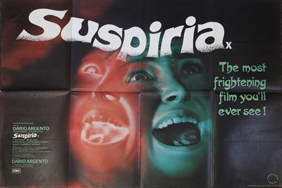 Lot 184 - A poster for 'Suspiria'
